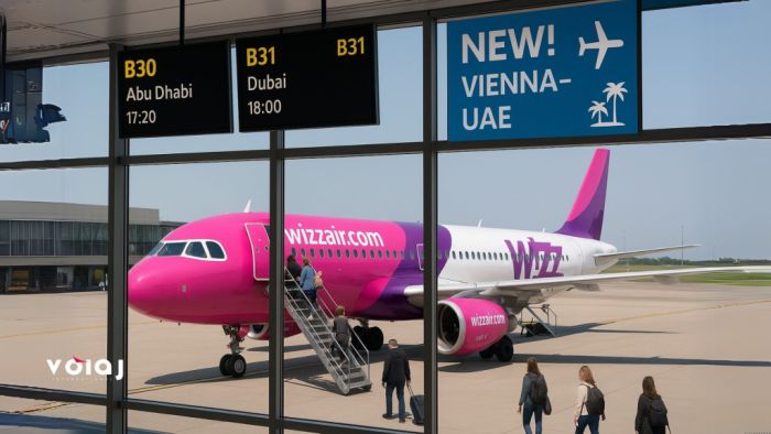 Wizz Air a anunțat zboruri noi din Viena către EAU