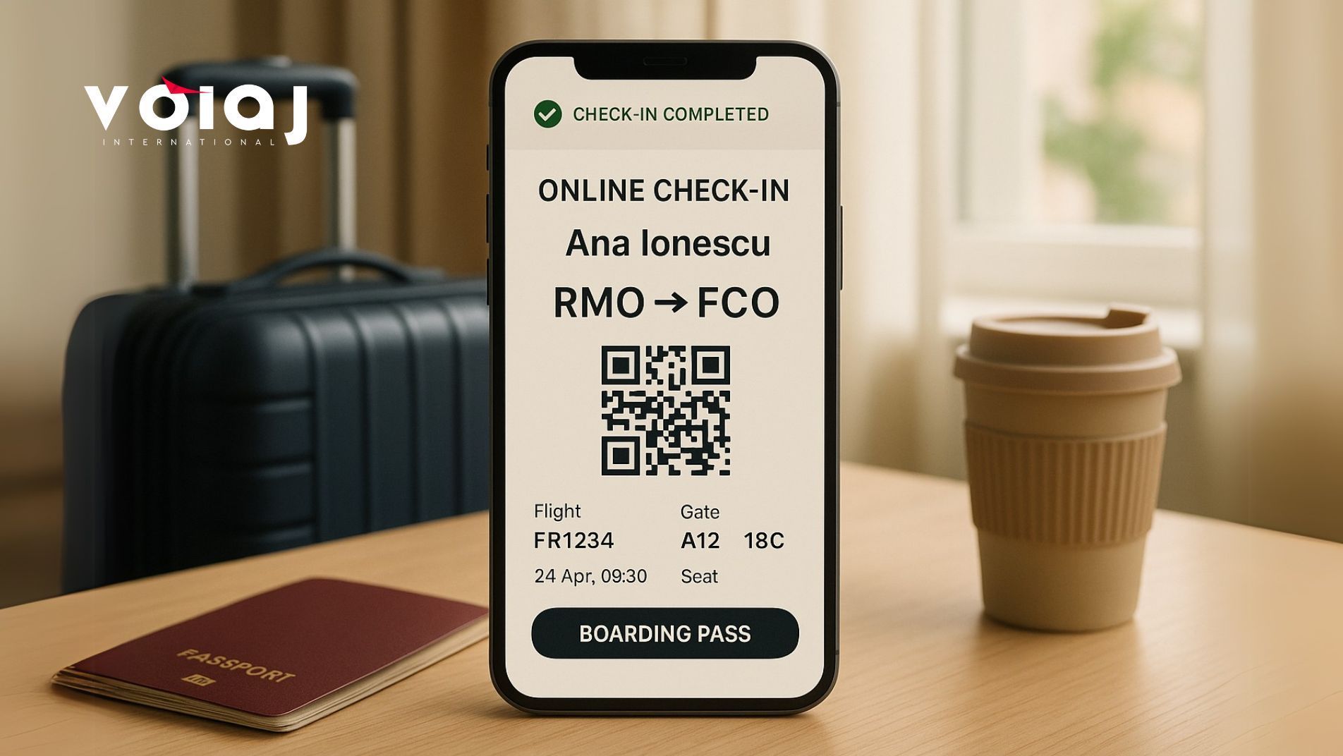 Oferim check-in online GRATUIT!