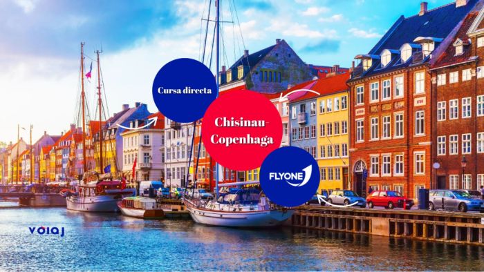 Zboară Direct din Chișinău spre Copenhaga cu FLYONE – Rapid, Confortabil și Fără Escală!