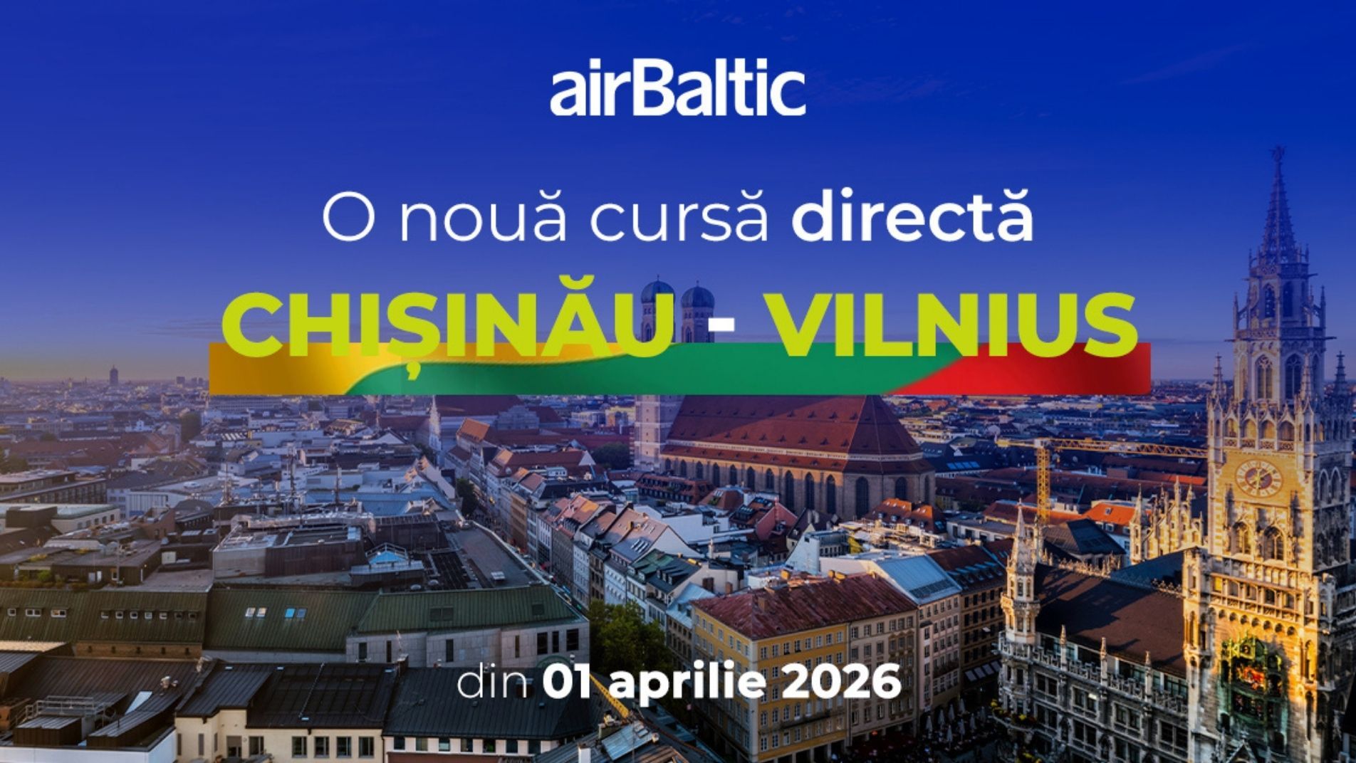 Zbor Chisinau-Vilnius