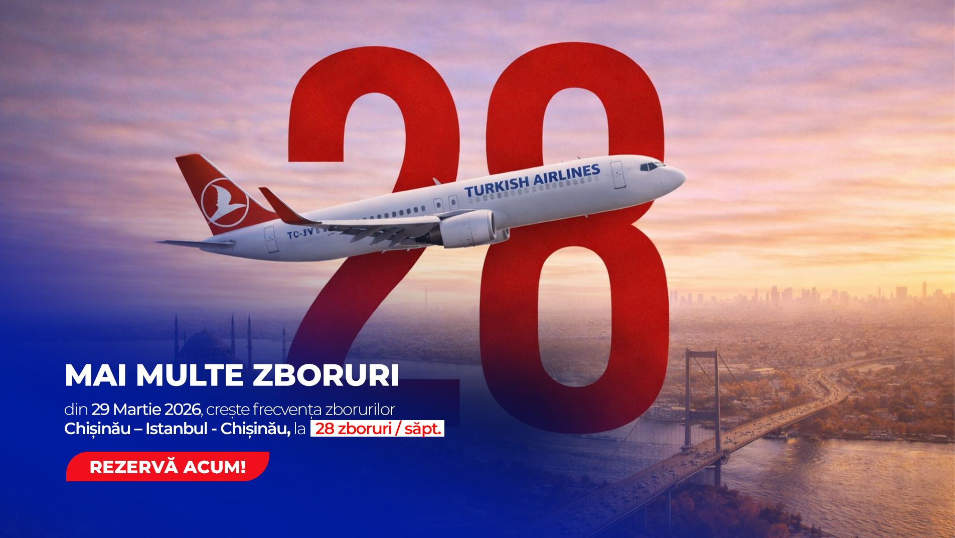 Zboruri Chișinău Istanbul 2026