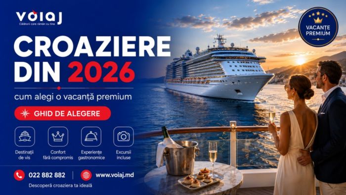 croaziere din Chișinău vacanțe pe mare itinerarii Mediterana Caraibe Voiaj International
