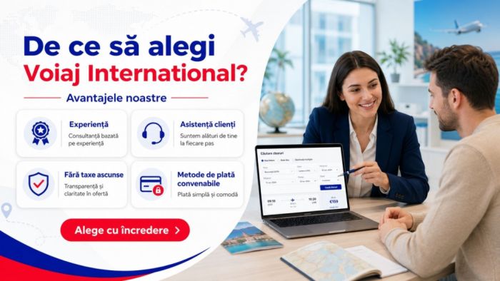 Voiaj International oferă bilete de avion și asistență pentru călători