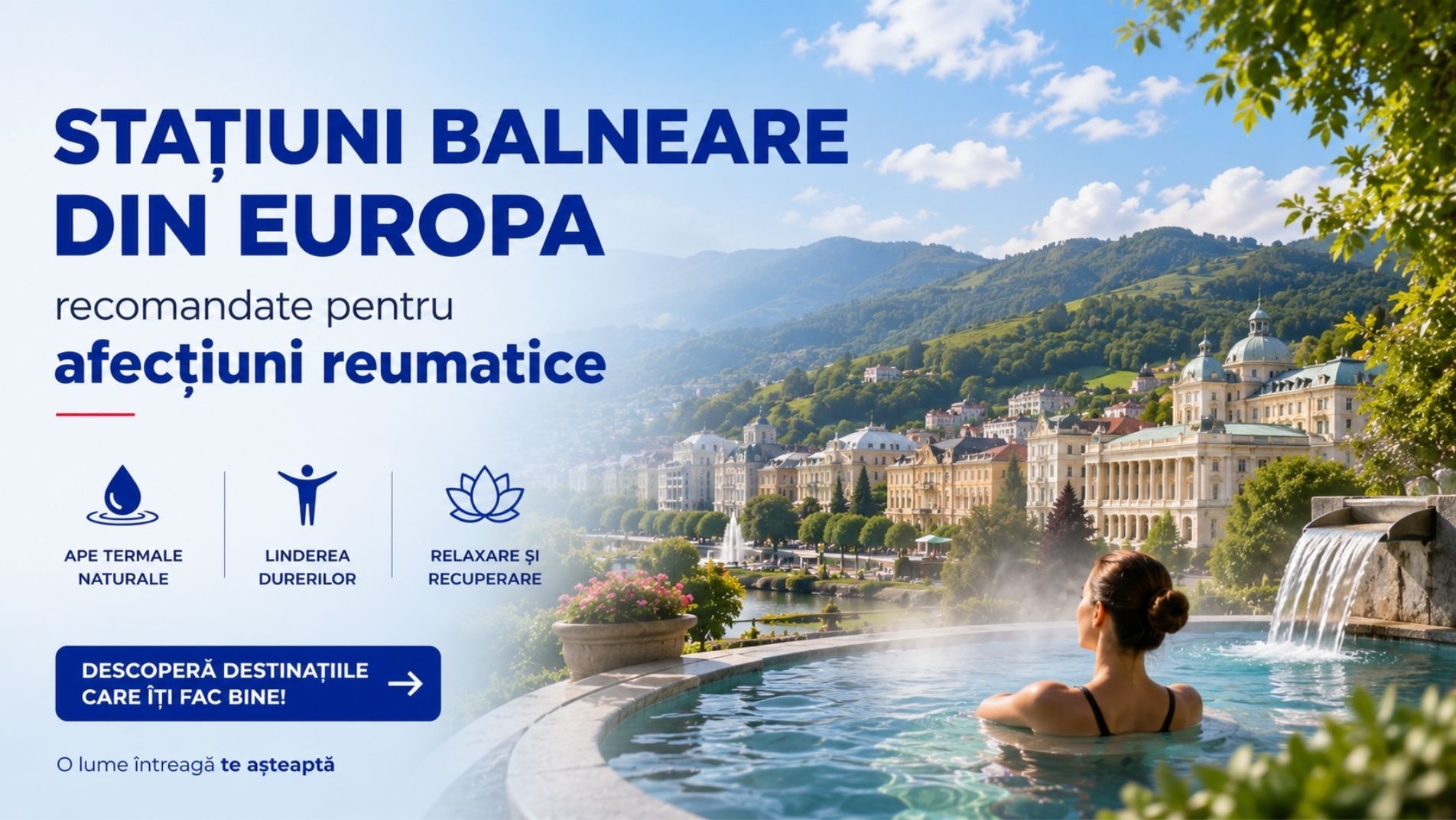 Stațiuni balneare europene recomandate pentru afecțiuni reumatice