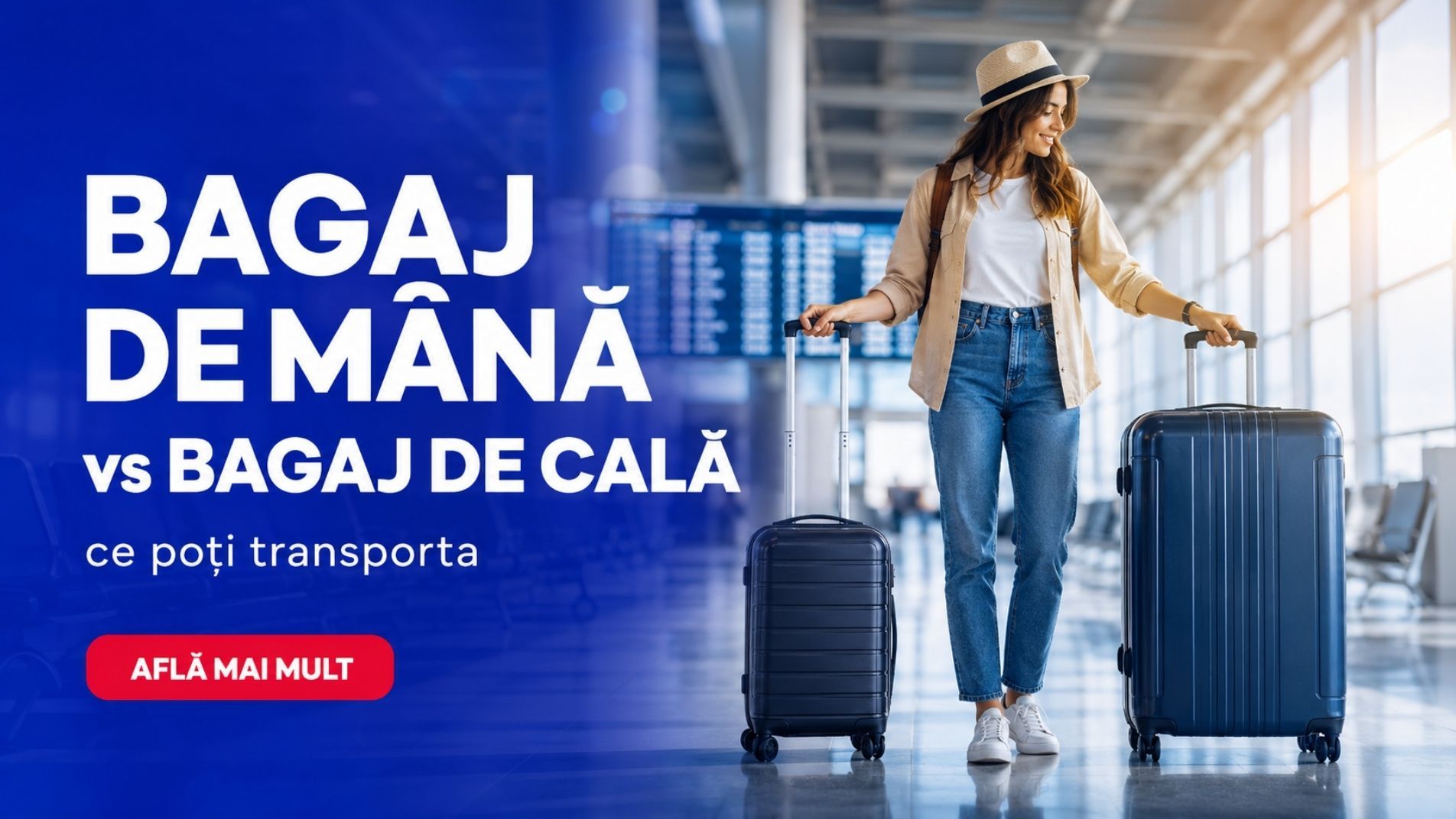 Bagaj de mână și bagaj de cală – ce poți transporta
