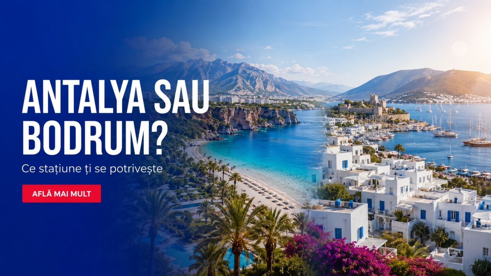 Antalya versus Bodrum – comparație între cele două stațiuni