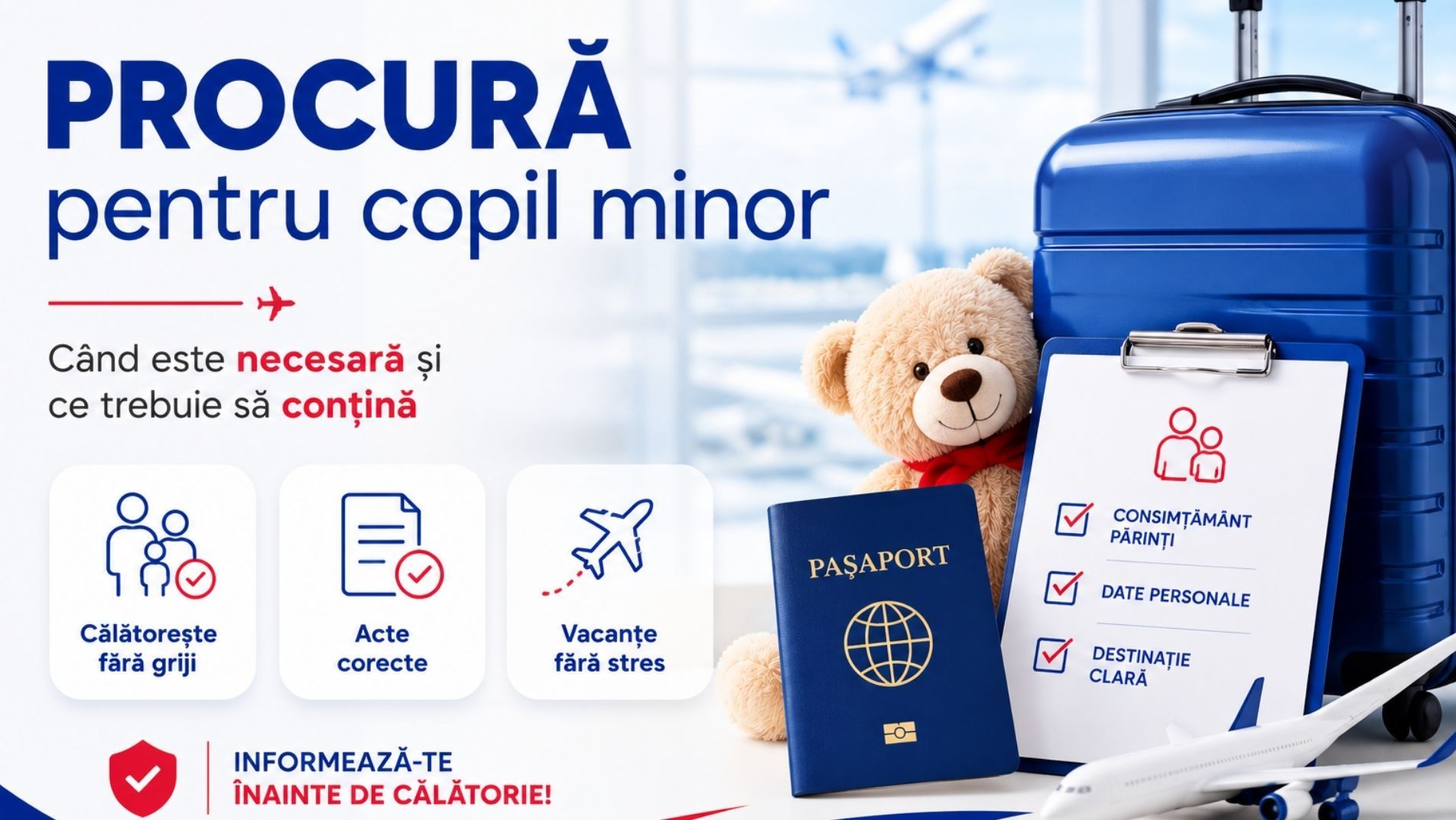 Documente de călătorie pentru un copil minor