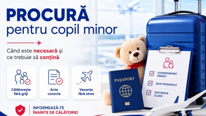 Documente de călătorie pentru un copil minor