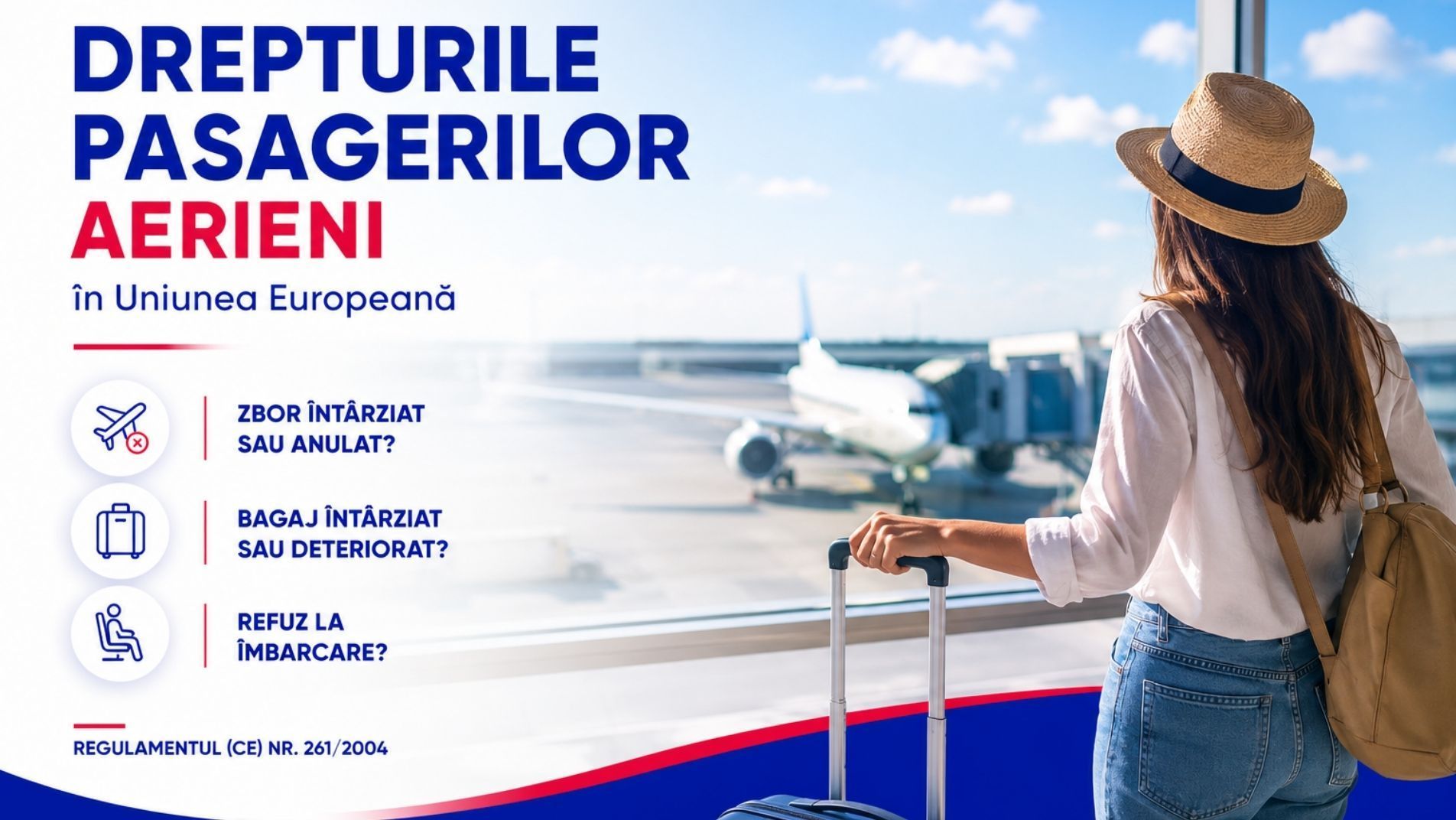 Pasageri într-un aeroport din Uniunea Europeană