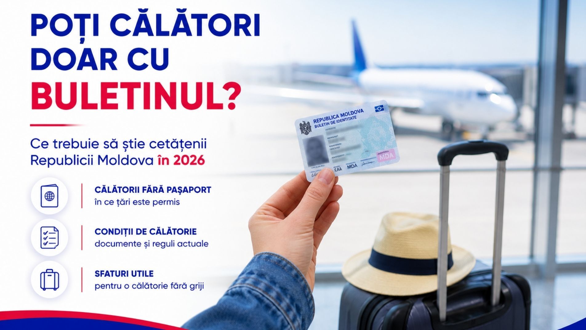 Documente de călătorie pentru cetățenii Republicii Moldova
