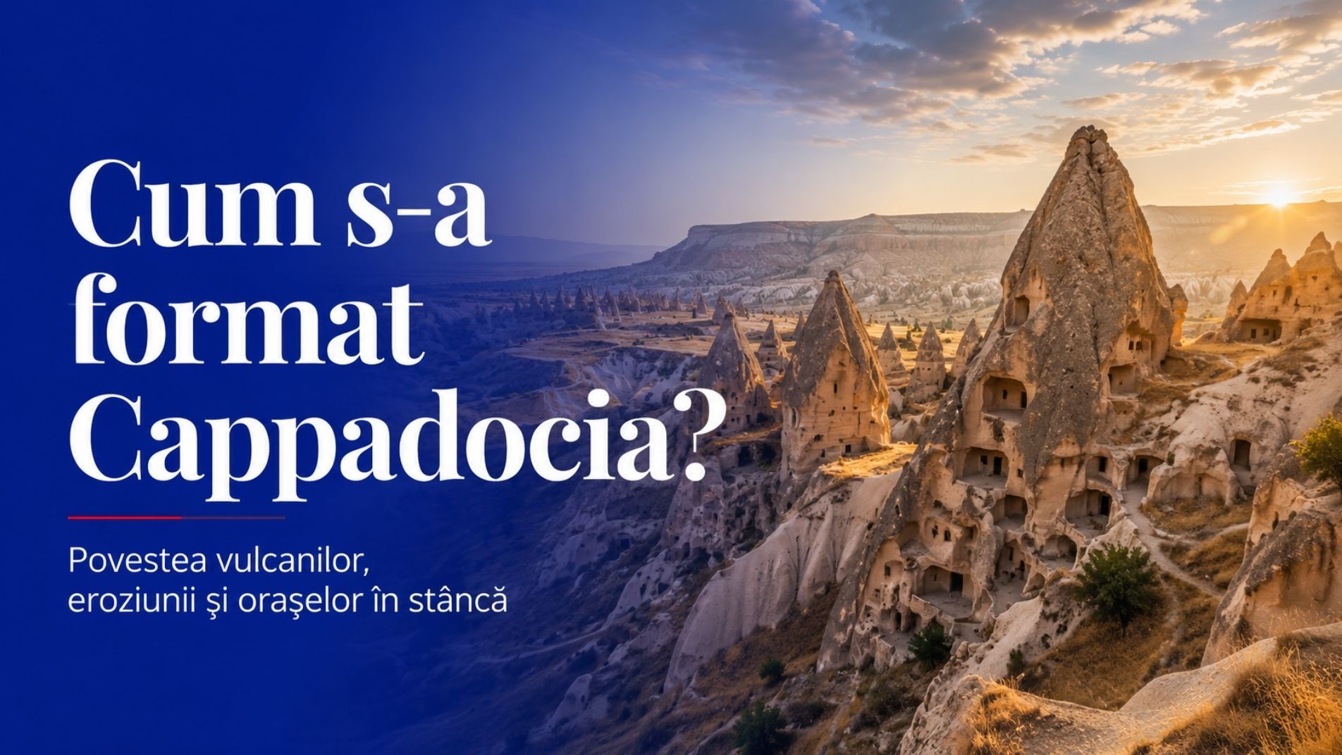 Formarea peisajului spectaculos din Cappadocia