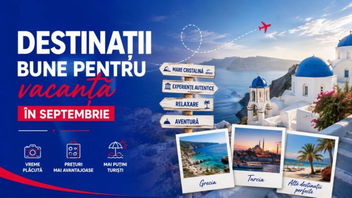 Cele mai bune destinații pentru vacanță în septembrie