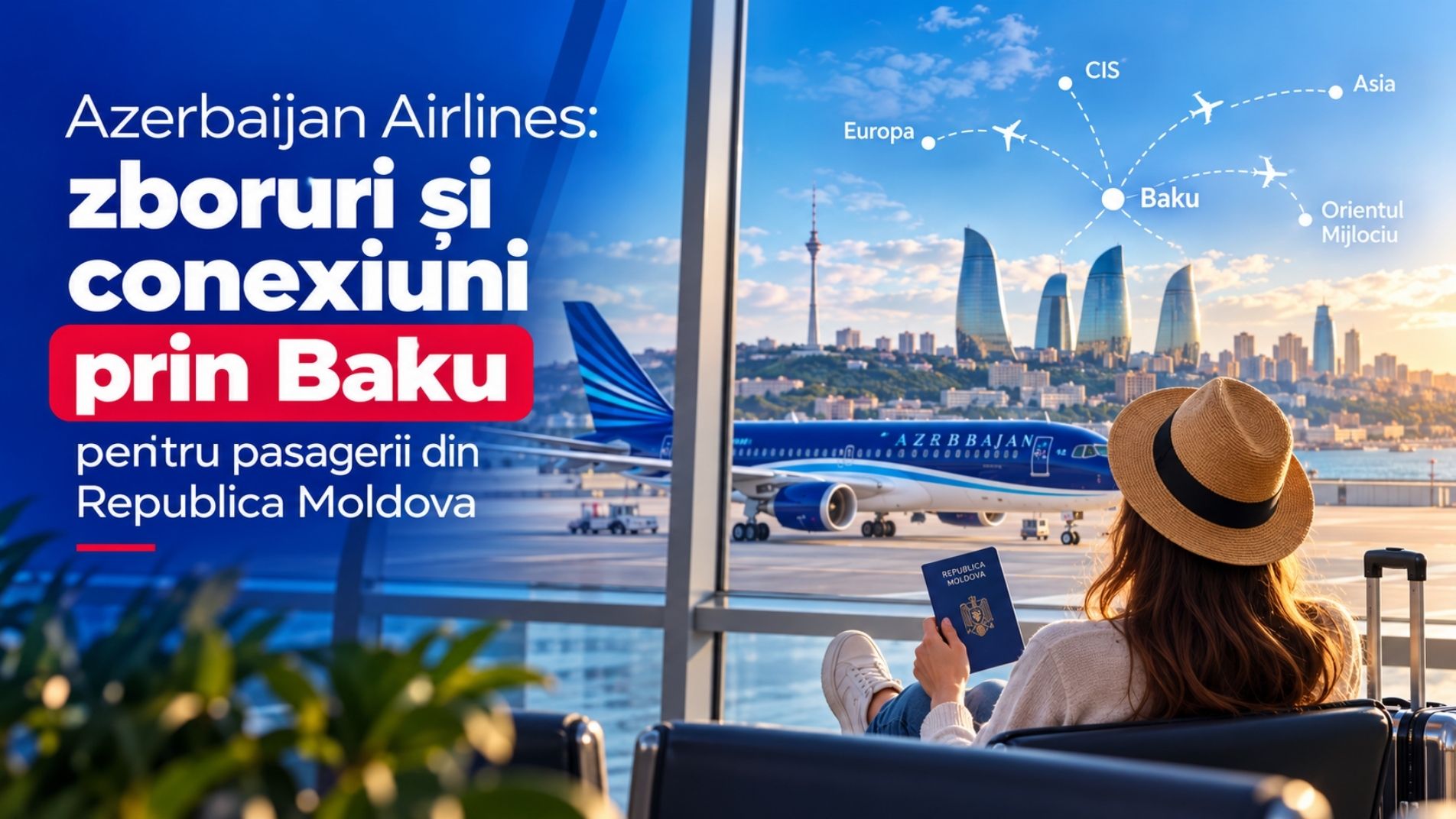 AZAL – Azerbaijan Airlines și conexiuni prin Baku